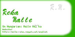 reka malle business card